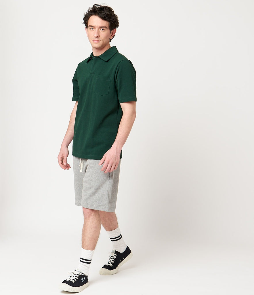 Merz b.Schwanen - 2PKPL POLO SHIRT WITH POCKET 7.2oz - CLASSIC GREEN