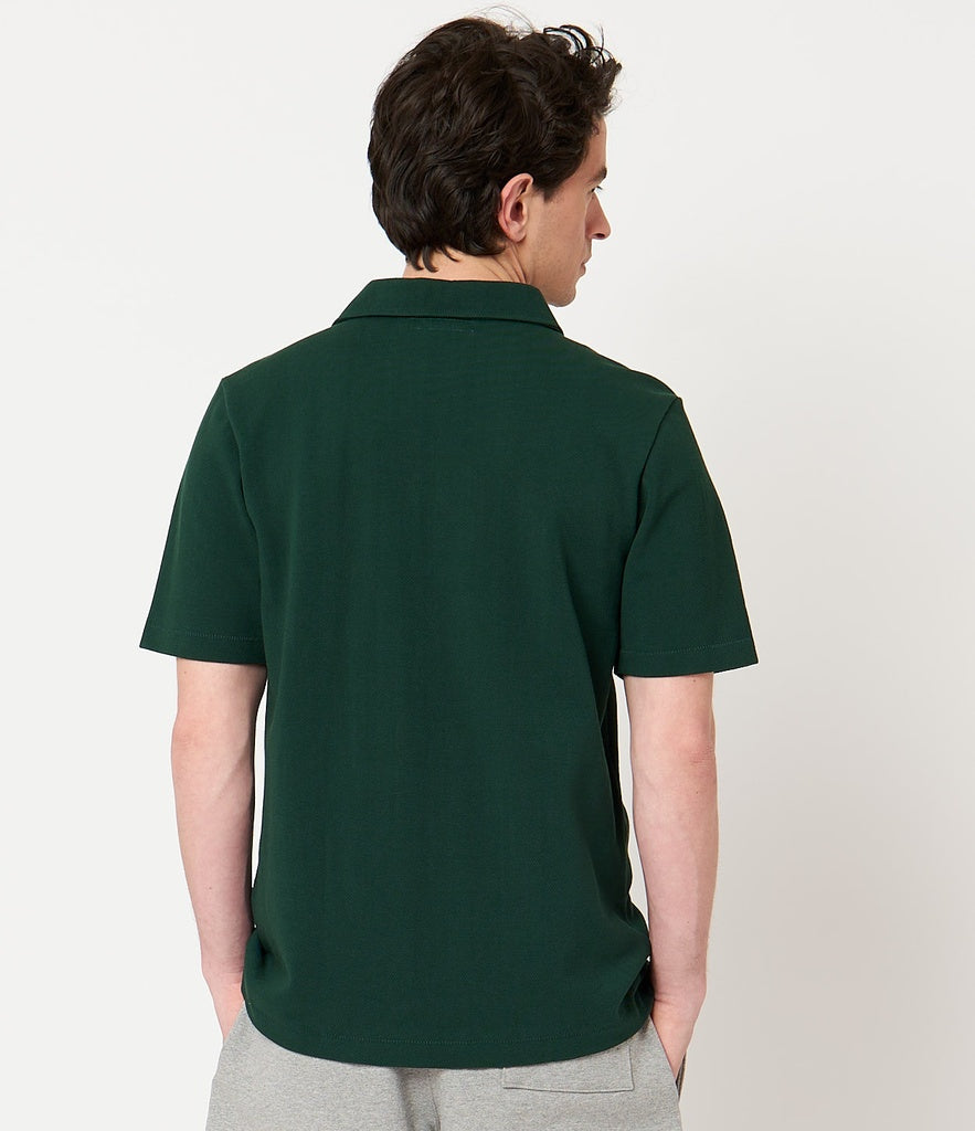 Merz b.Schwanen - 2PKPL POLO SHIRT WITH POCKET 7.2oz - CLASSIC GREEN