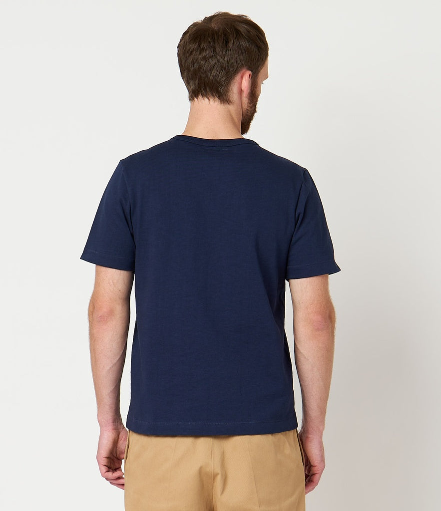 Merz b.Schwanen - 2S14 LOOPWHEELED TEE HEAVY - INK BLUE