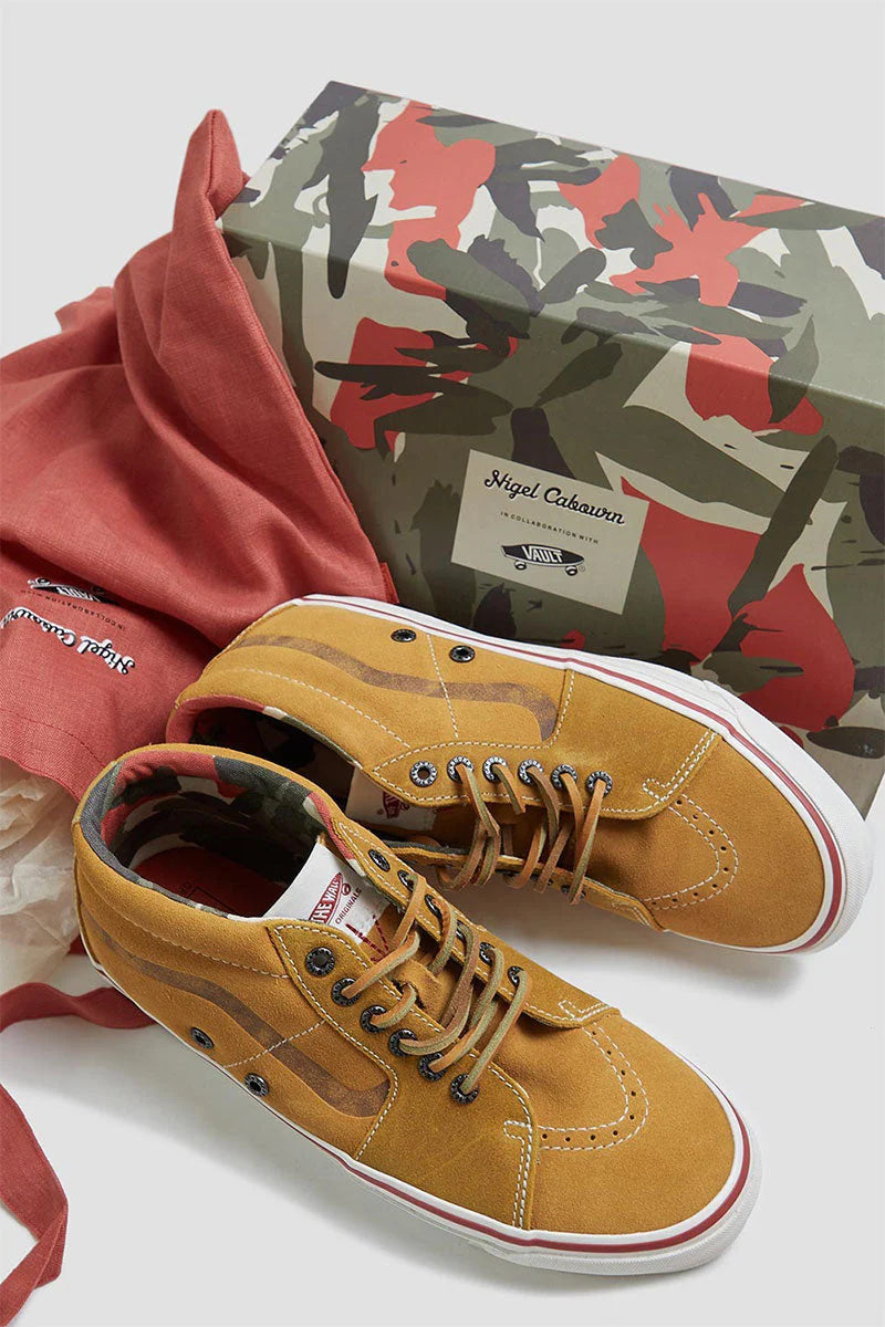 Nigel Cabourn x VAULT by VANS - SK8-Mid LX-Suede - TAN