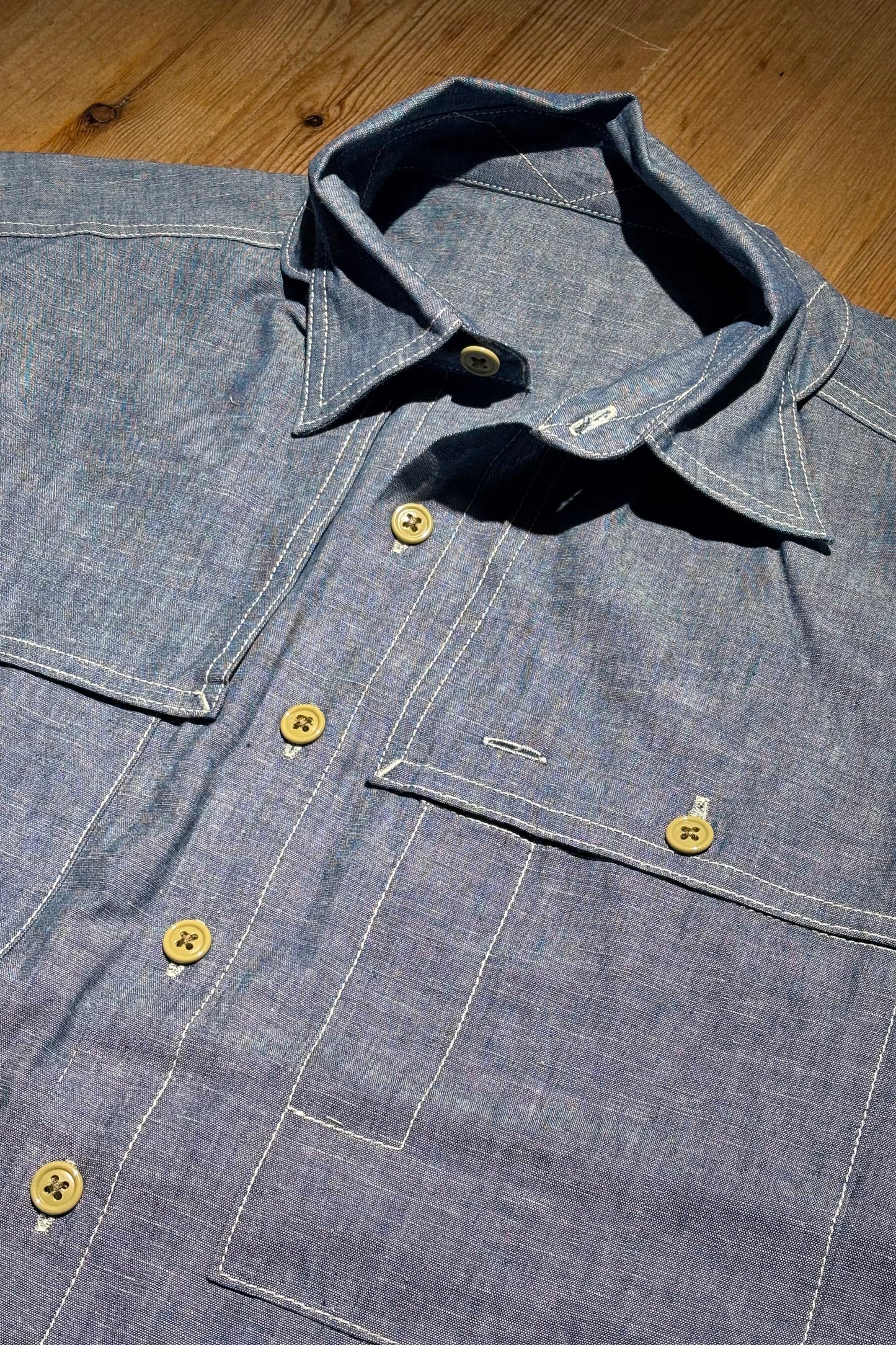 KENNETH FIELD - GUIDE SHIRTS SS - CHAMBRAY