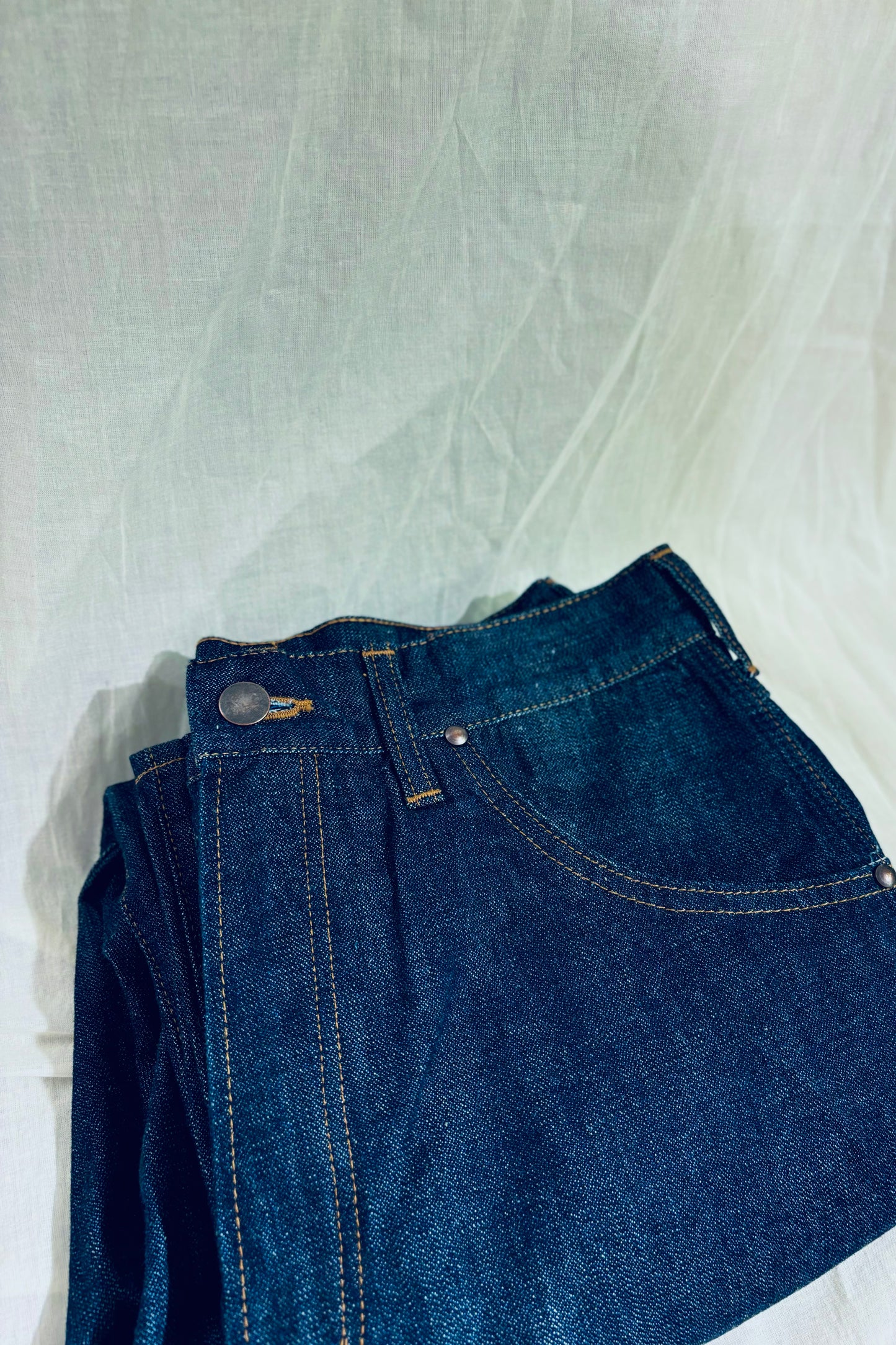 KENNETH FIELD - WESTERN 5P BROKEN DENIM - INDIGO