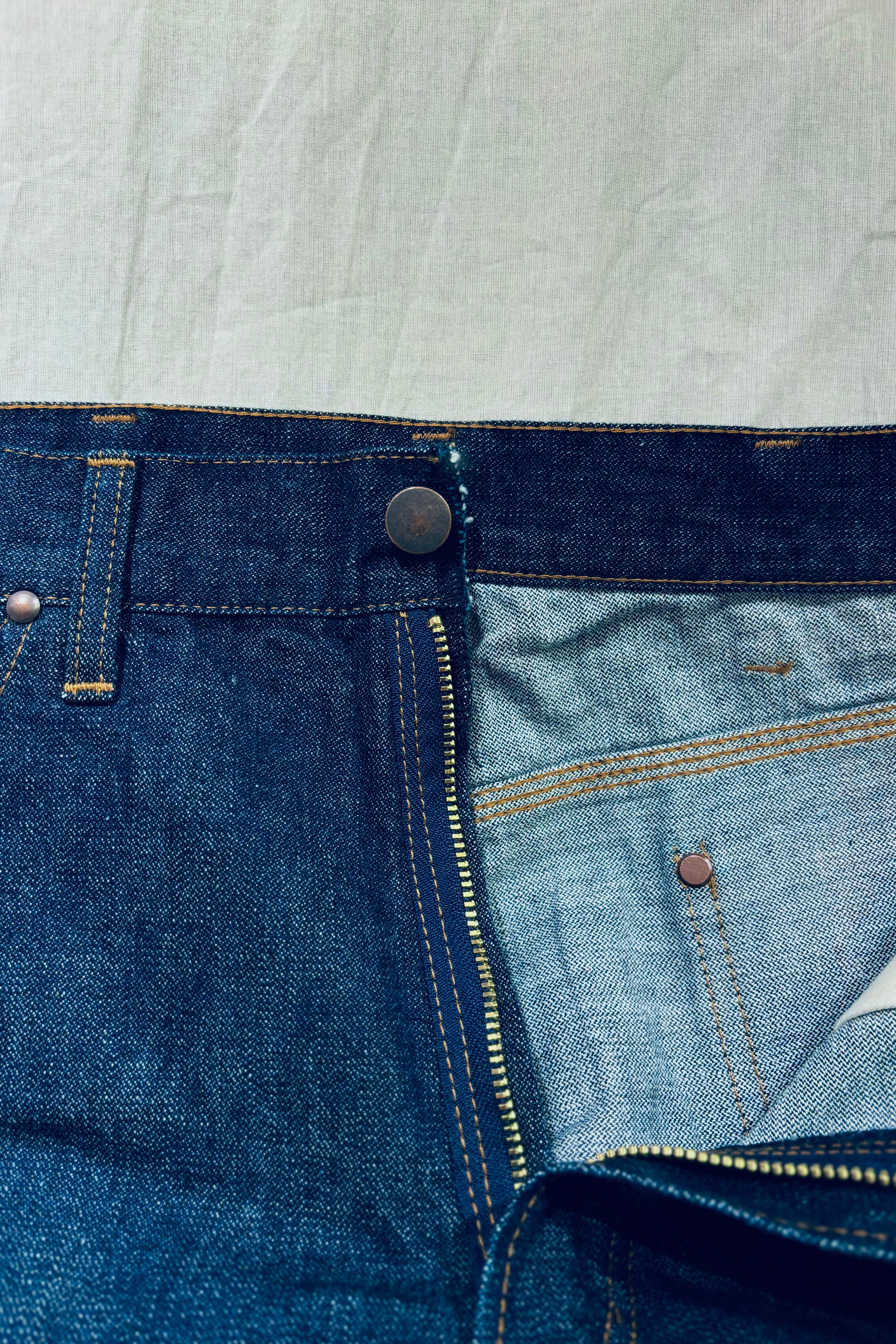 KENNETH FIELD - WESTERN 5P BROKEN DENIM - INDIGO