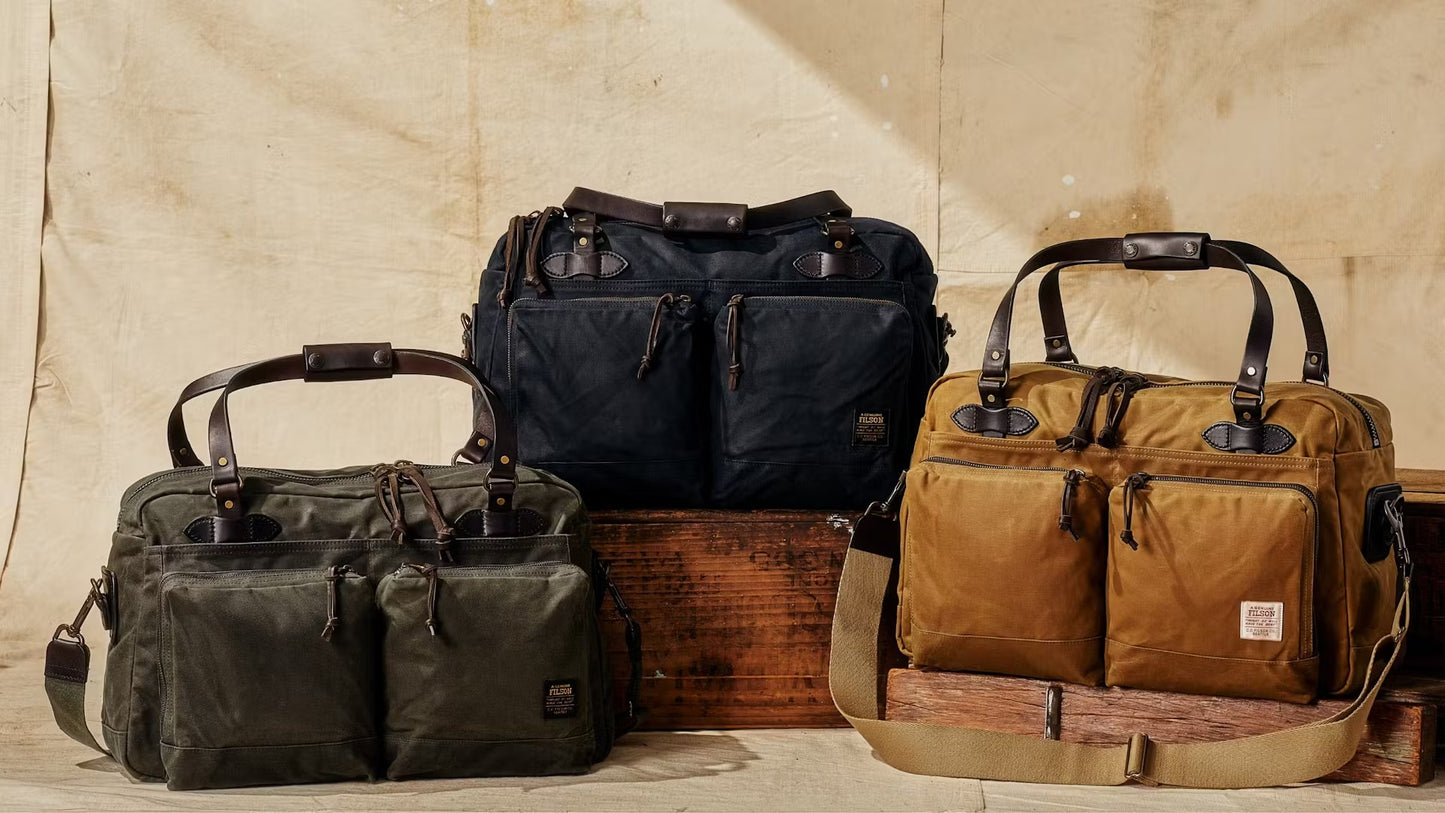 FILSON - 48 HOUR TIN CLOTH DUFFLE BAG - OTTER GREEN