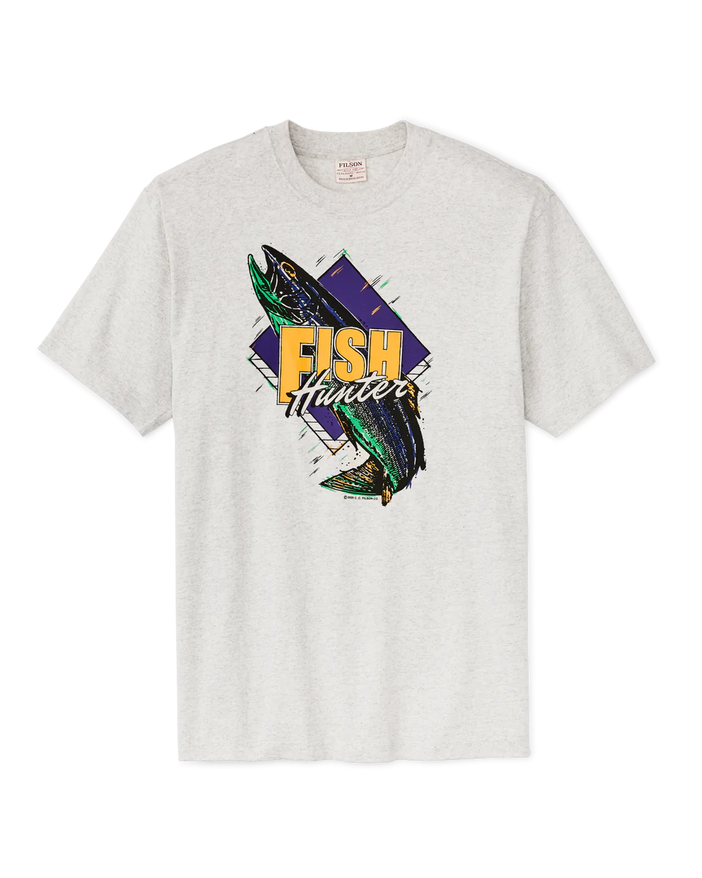 FILSON - FRONTIER GRAPHIC TEE - LIGHT HEATHER GRAY / HUNTER