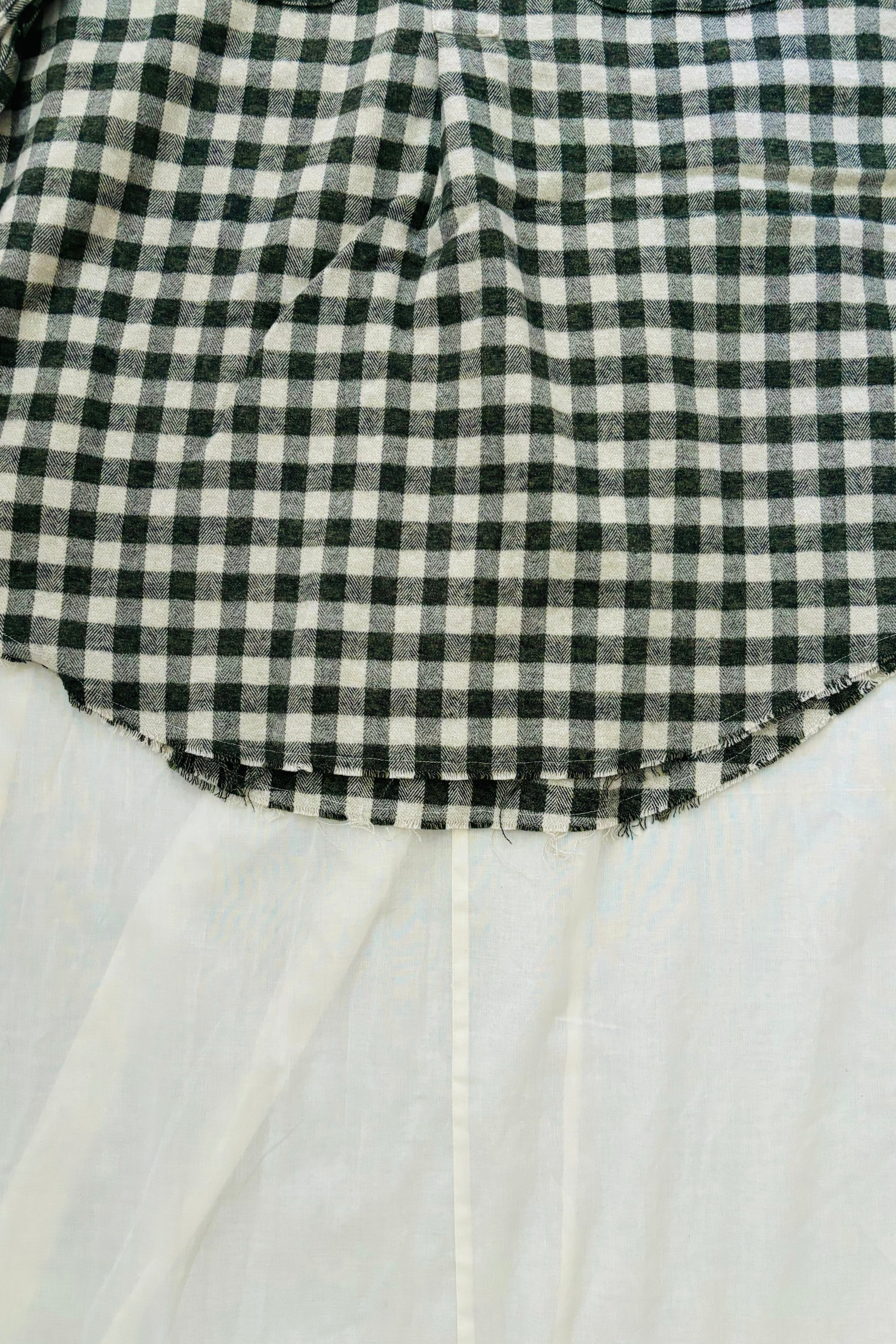 KENNETH FIELD - ROOMY SHIRT Ⅱ NEL CHECK - GRAY