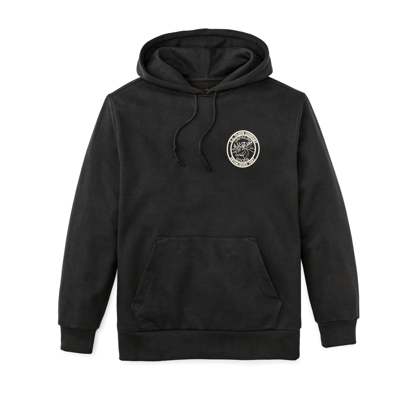 FILSON - PROSPECTOR GRAPHIC HOODIE - FADED BLACK / MOOSE