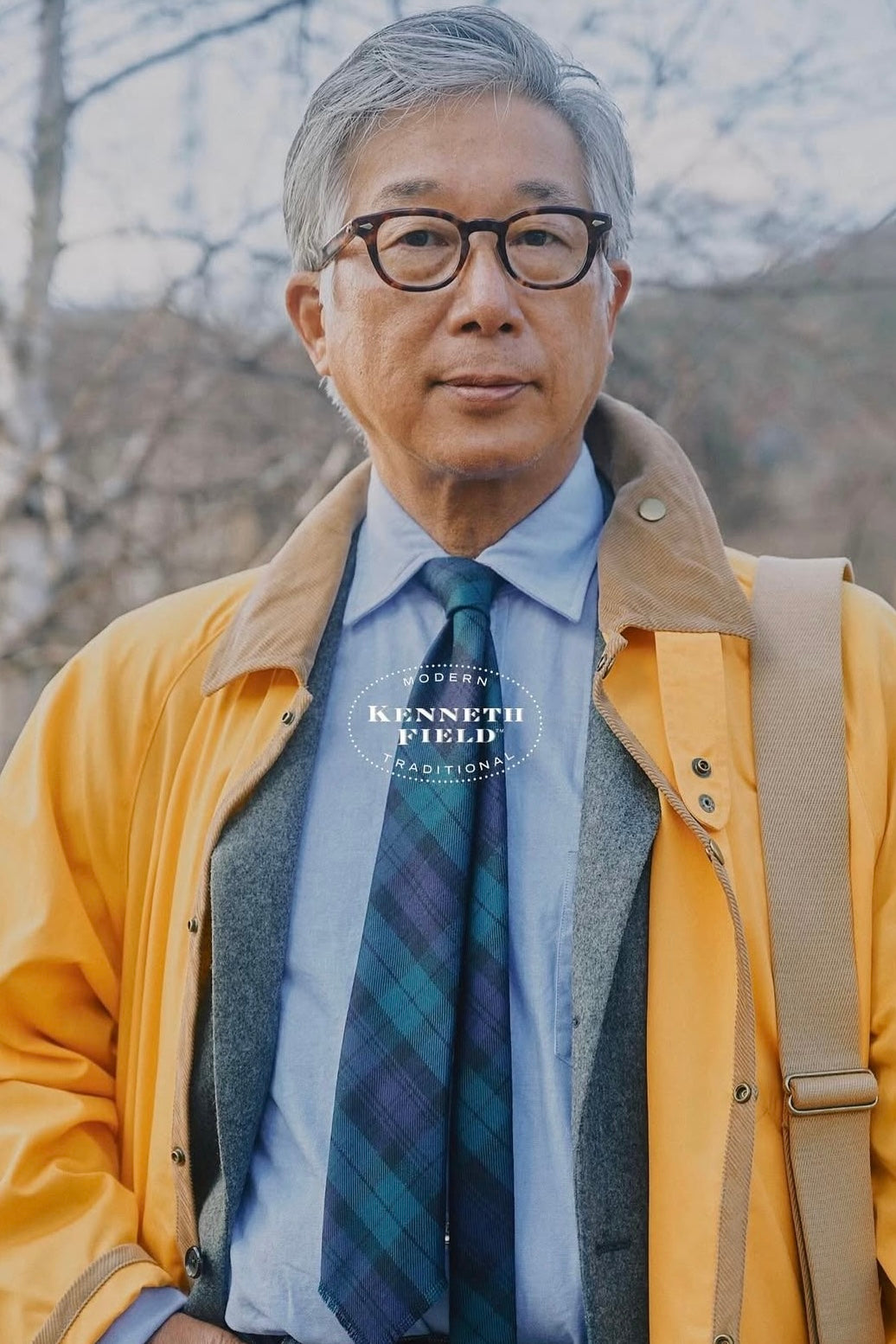 KENNETH FIELD - JUDAH COAT T/C - YELLOW