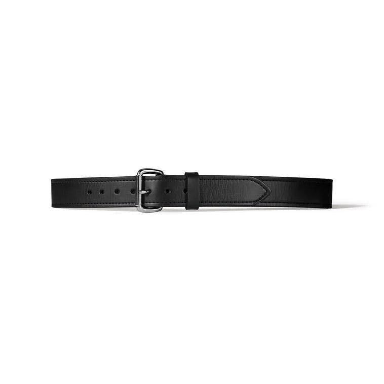 FILSON - 1-1/2 BRIDLE LEATHER DOUBLE BELT - BLACK