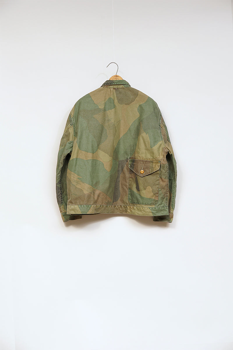 Nigel Cabourn - FRENCH WORK SHORT JACKET - FADE CAMO