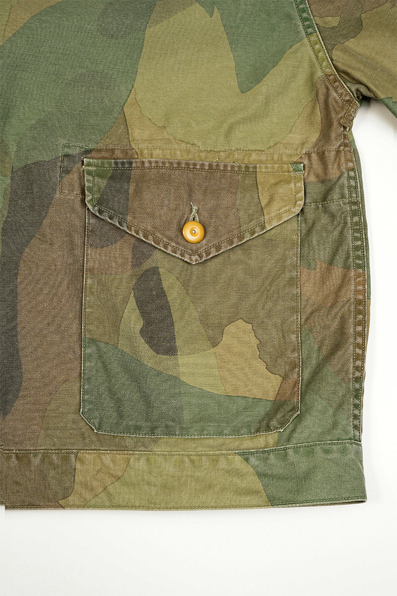 Nigel Cabourn - FRENCH WORK SHORT JACKET - FADE CAMO