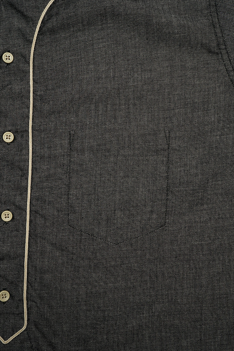 Nigel Cabourn - BASEBALL SHIRT S/S TYPE2 - CHARCOAL GREY