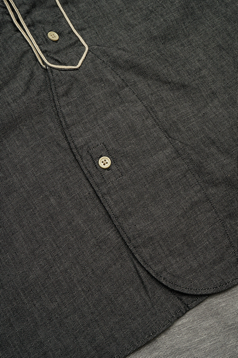 Nigel Cabourn - BASEBALL SHIRT S/S TYPE2 - CHARCOAL GREY