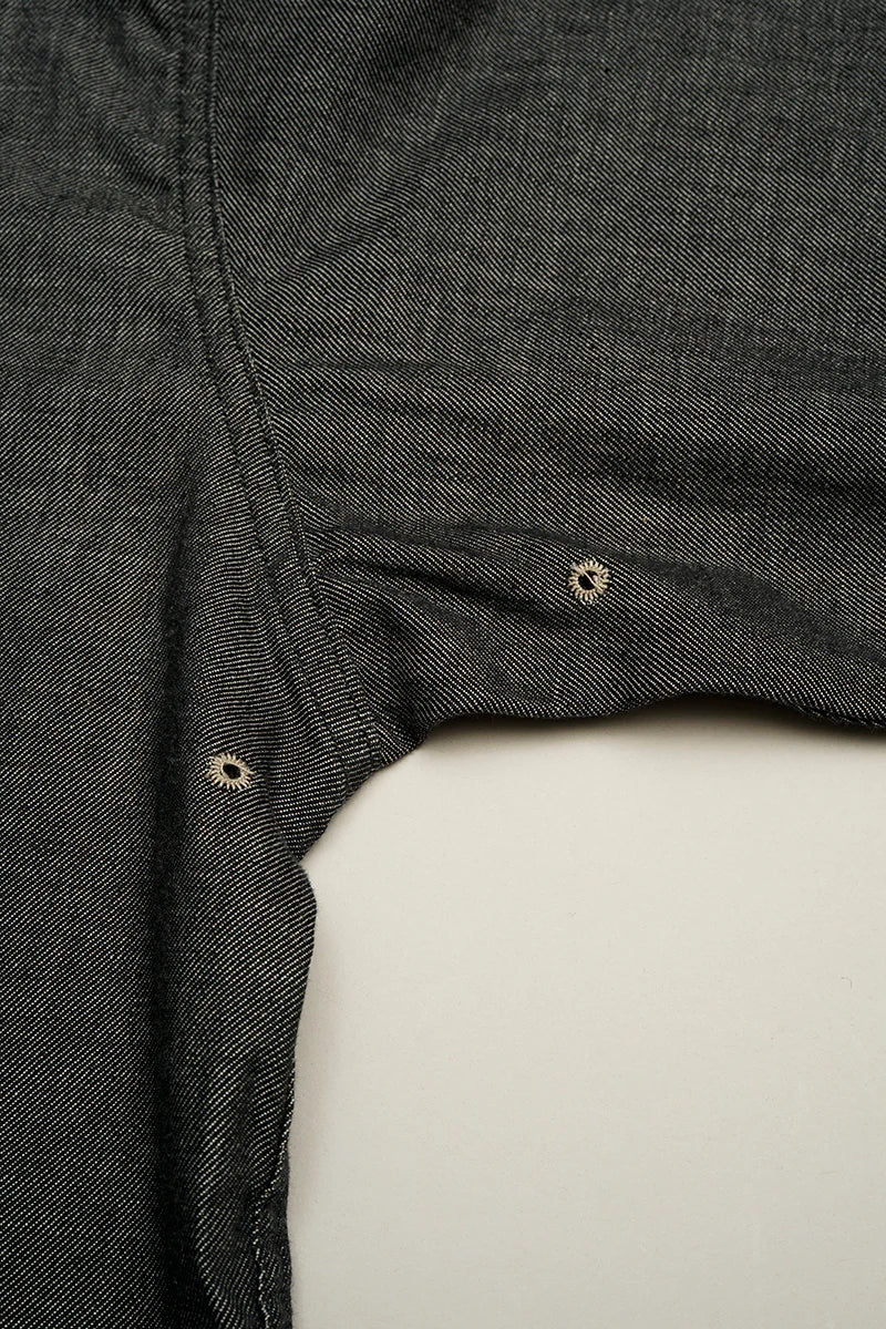Nigel Cabourn - BASEBALL SHIRT S/S TYPE2 - CHARCOAL GREY