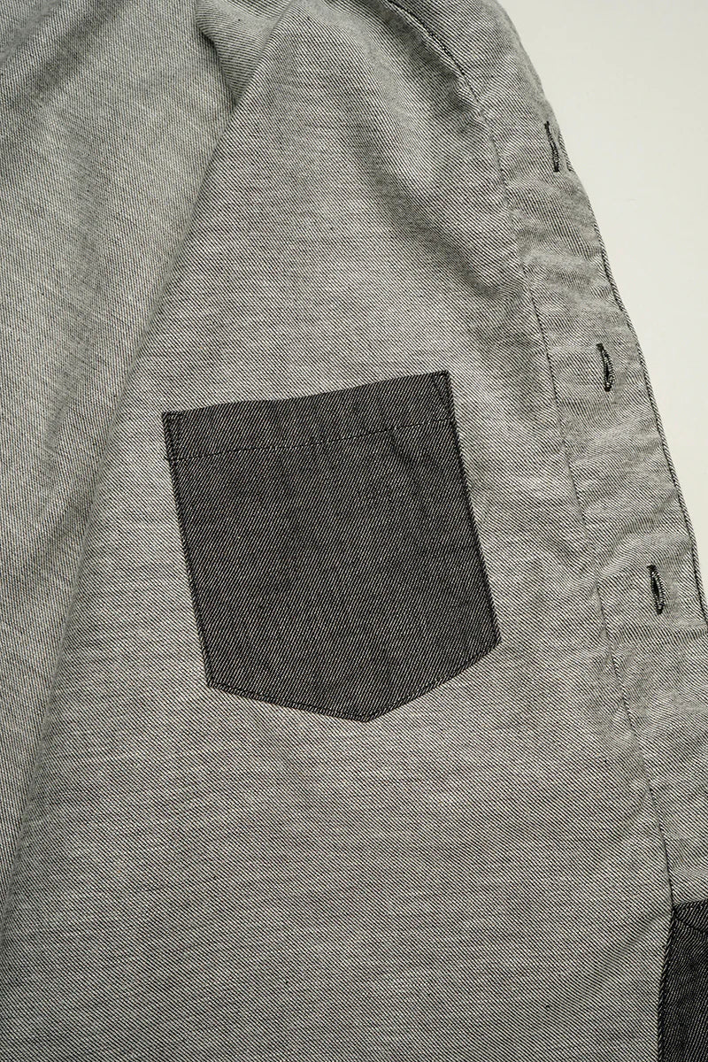 Nigel Cabourn - BASEBALL SHIRT S/S TYPE2 - CHARCOAL GREY