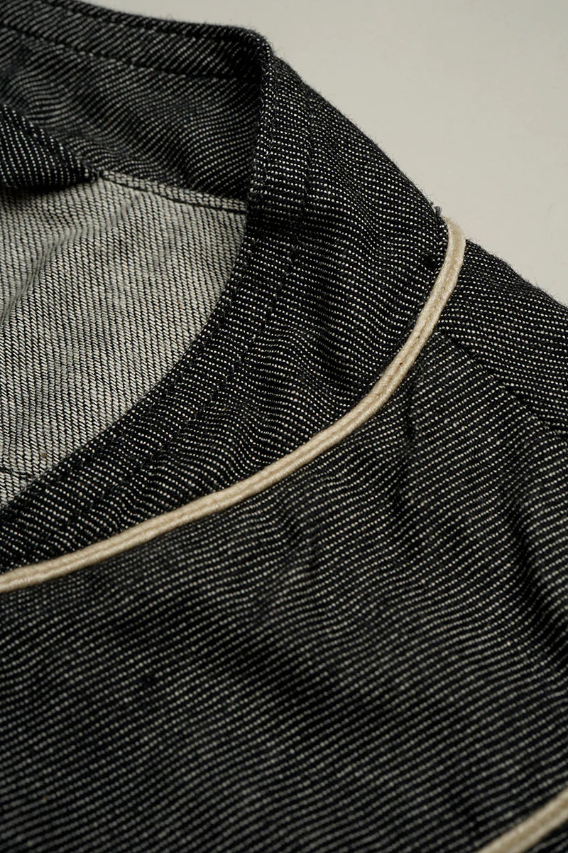 Nigel Cabourn - BASEBALL SHIRT S/S TYPE2 - CHARCOAL GREY