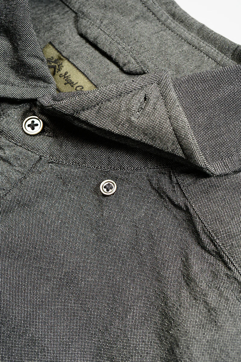 Nigel Cabourn - BRITISH OFFICERS SHIRT - BLACK