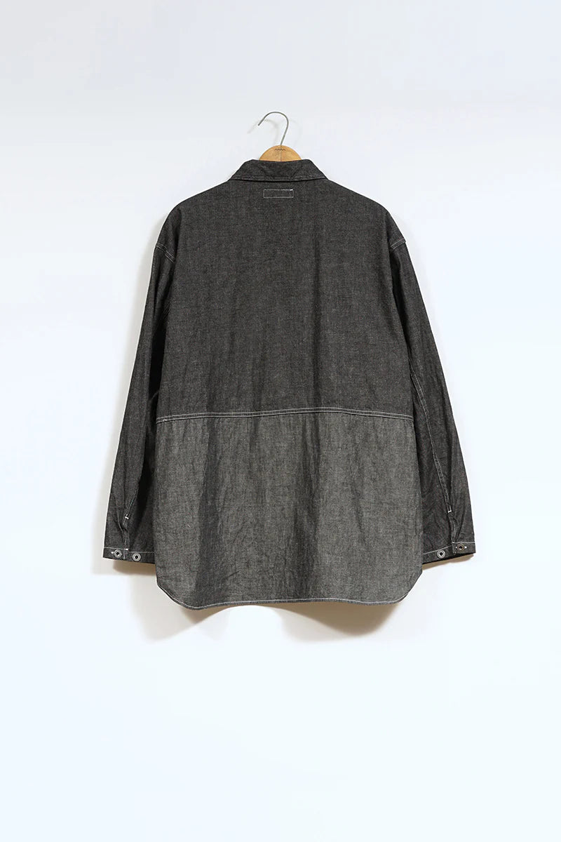 Nigel Cabourn - UTILITY SHIRT TYPE2 - 10oz DENIM BLACK