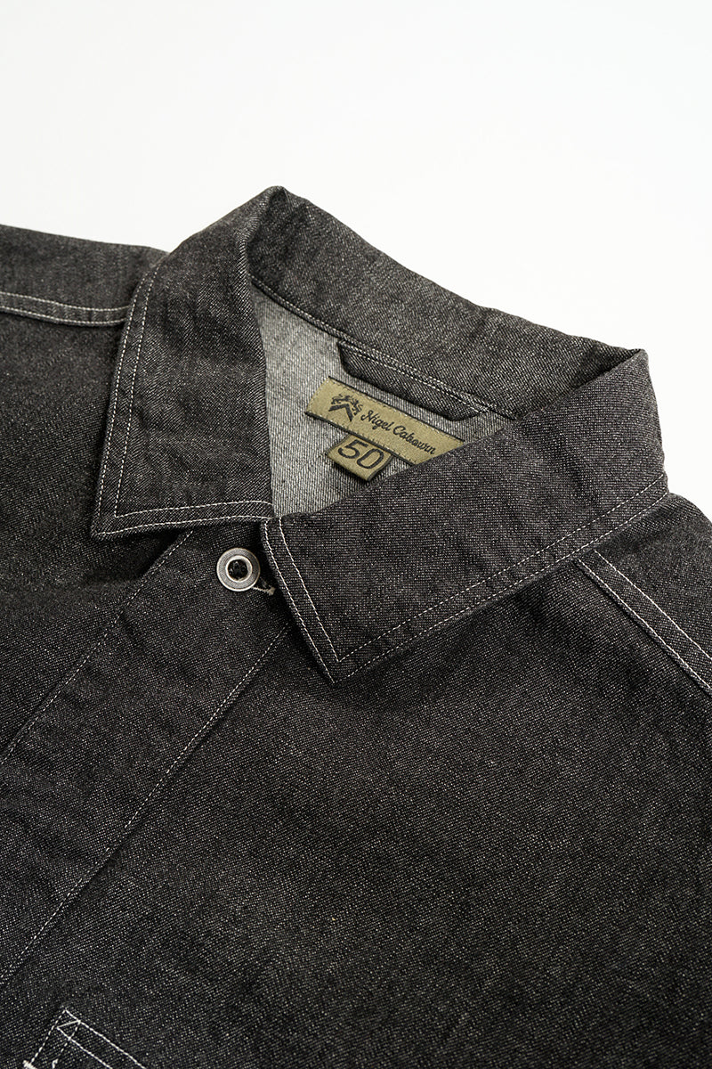 Nigel Cabourn - UTILITY SHIRT TYPE2 - 10oz DENIM BLACK