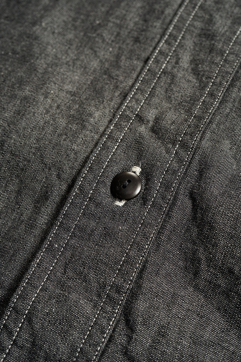Nigel Cabourn - UTILITY SHIRT TYPE2 - 10oz DENIM BLACK