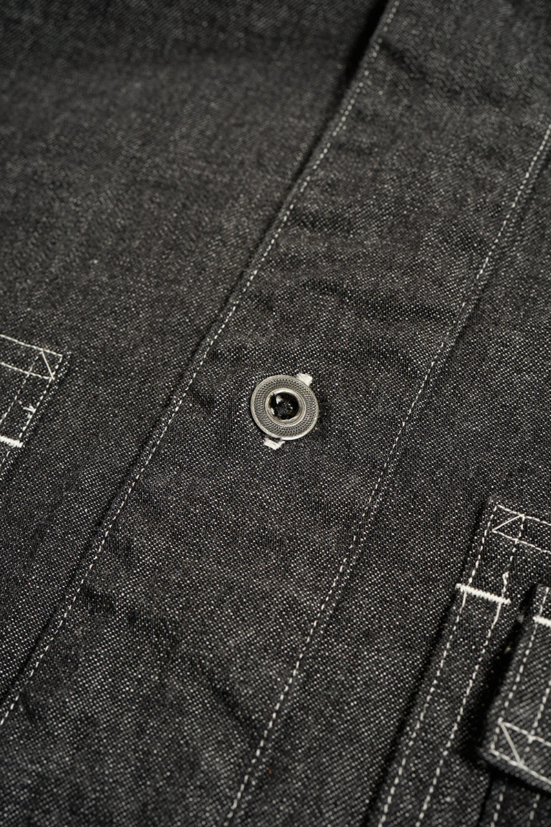 Nigel Cabourn - UTILITY SHIRT TYPE2 - 10oz DENIM BLACK