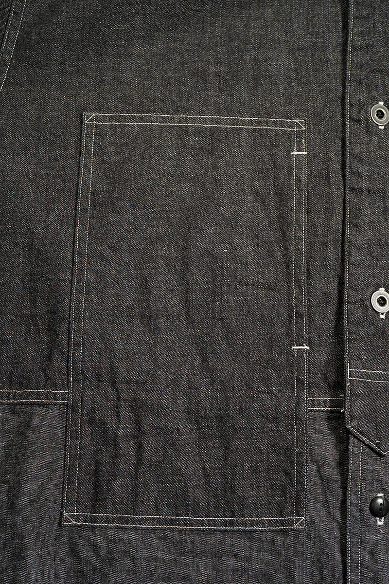 Nigel Cabourn - UTILITY SHIRT TYPE2 - 10oz DENIM BLACK