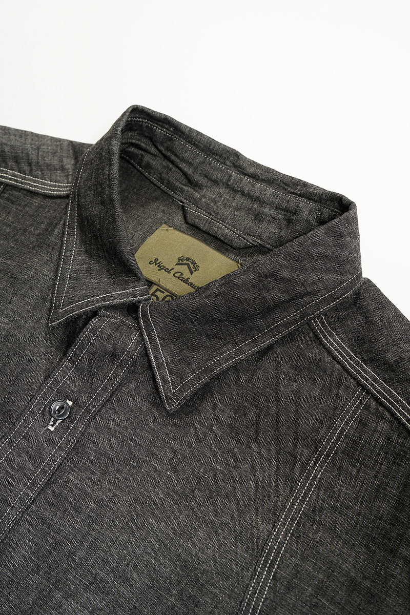 Nigel Cabourn - NEW MEDICAL SHIRT - BLACK