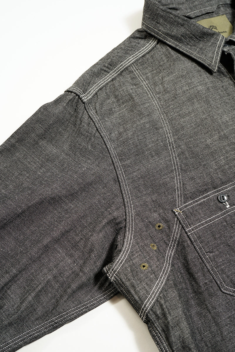Nigel Cabourn - NEW MEDICAL SHIRT - BLACK