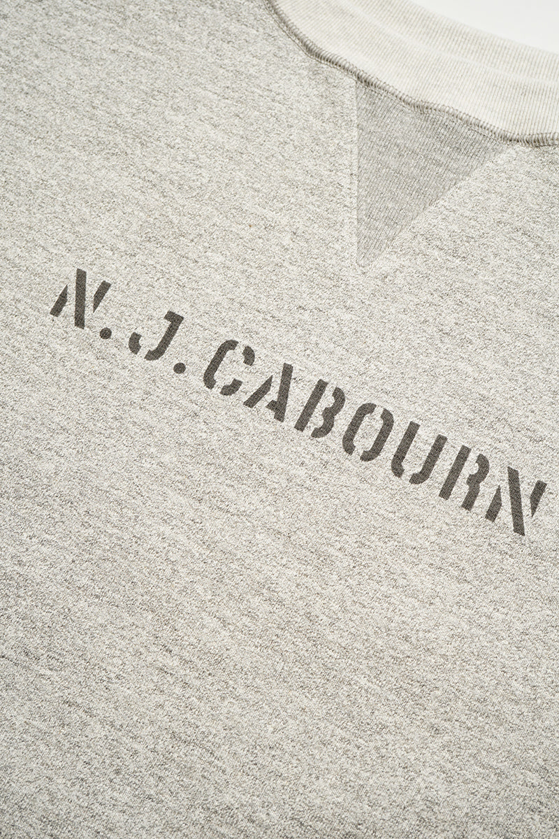 Nigel Cabourn - 50s CREW NECK LETTERED - GREY