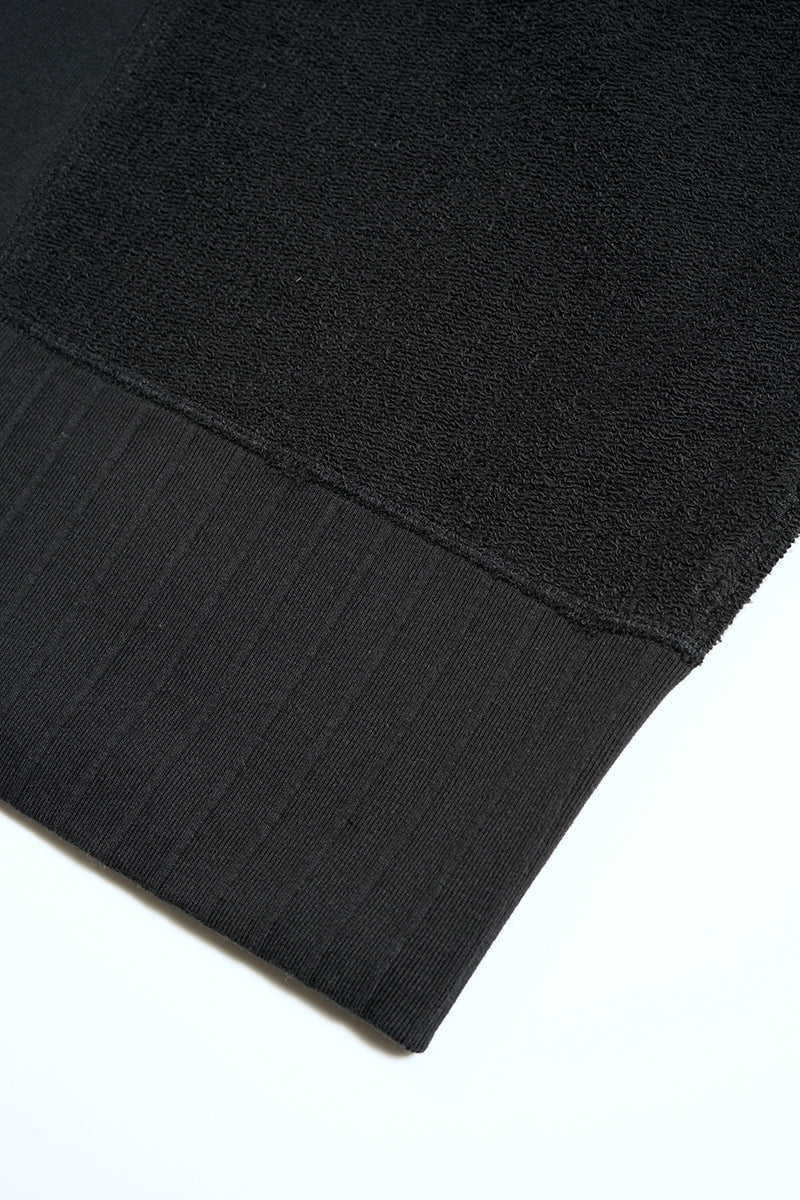 Nigel Cabourn - ARMY CREW JERSEY MIX - BLACK