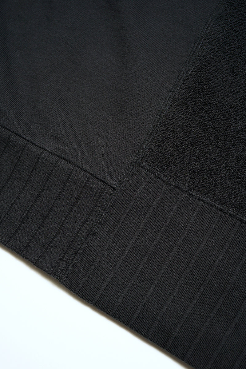 Nigel Cabourn - ARMY CREW JERSEY MIX - BLACK