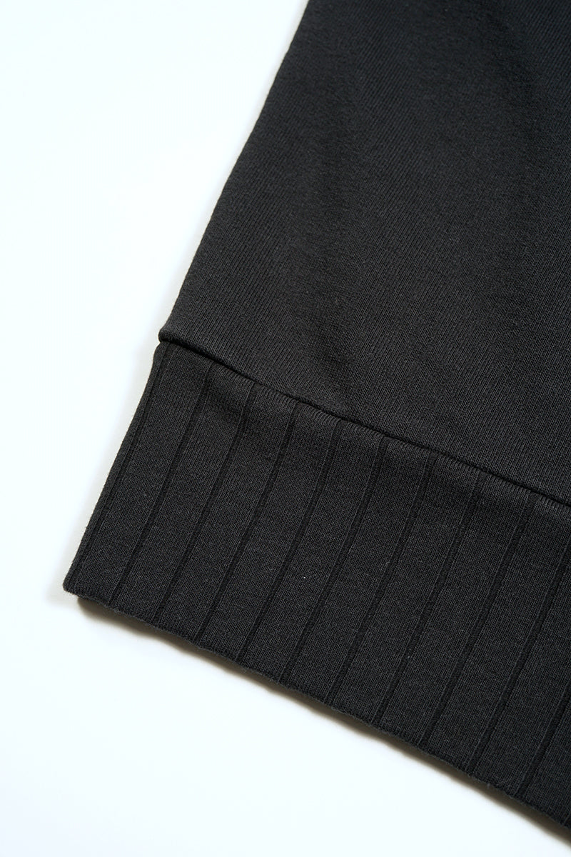 Nigel Cabourn - ARMY CREW JERSEY MIX - BLACK