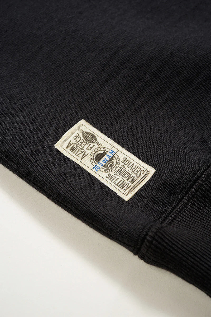 Nigel Cabourn - 50s CREW NECK - 20.5oz BLACK