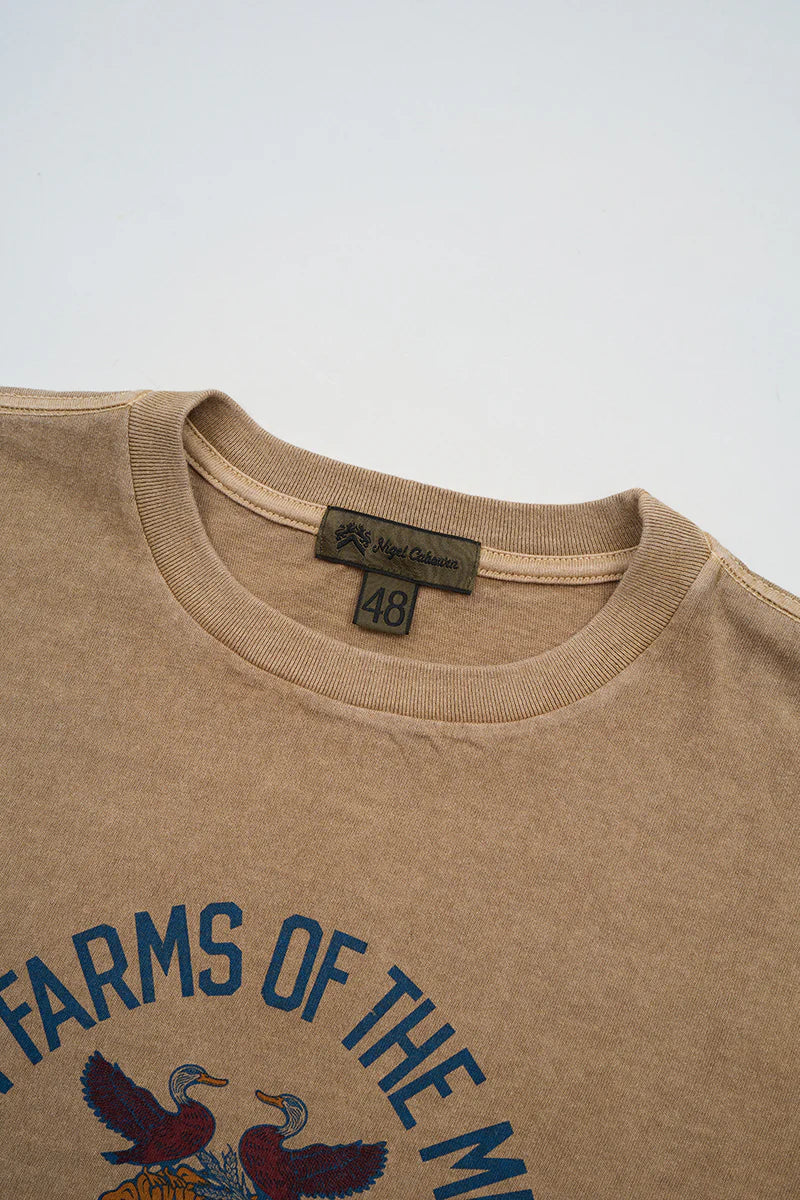 Nigel Cabourn - 6oz PRINT T-SHIRT - FARMER