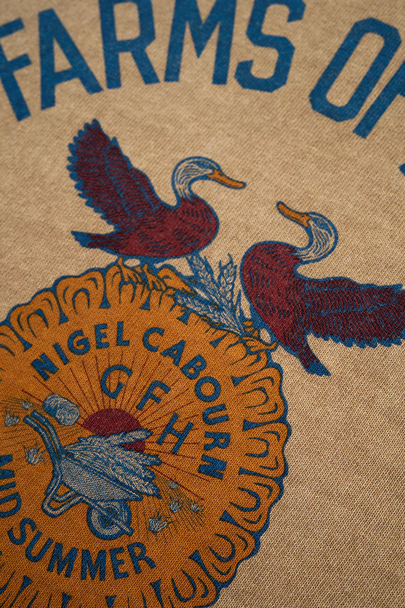 Nigel Cabourn - 6oz PRINT T-SHIRT - FARMER