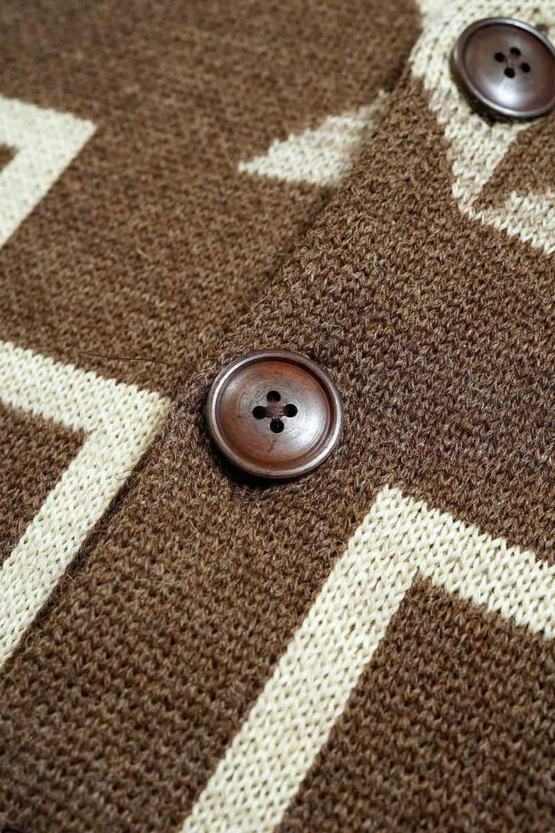 Nigel Cabourn - TRIBAL CARDIGAN - WOOL