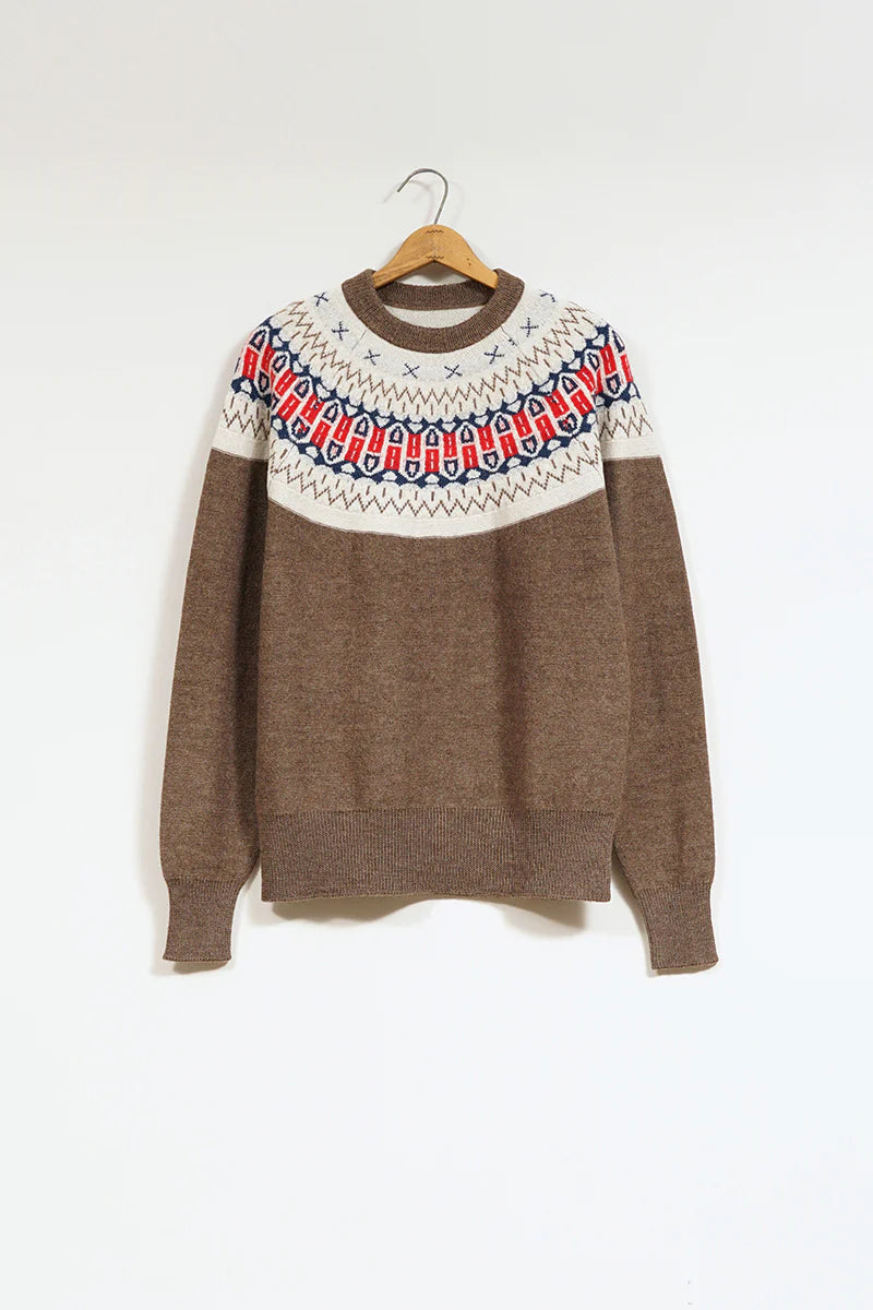 Nigel Cabourn - NORDIC SWEATER - SNOW PATTERN REVERSIBLE