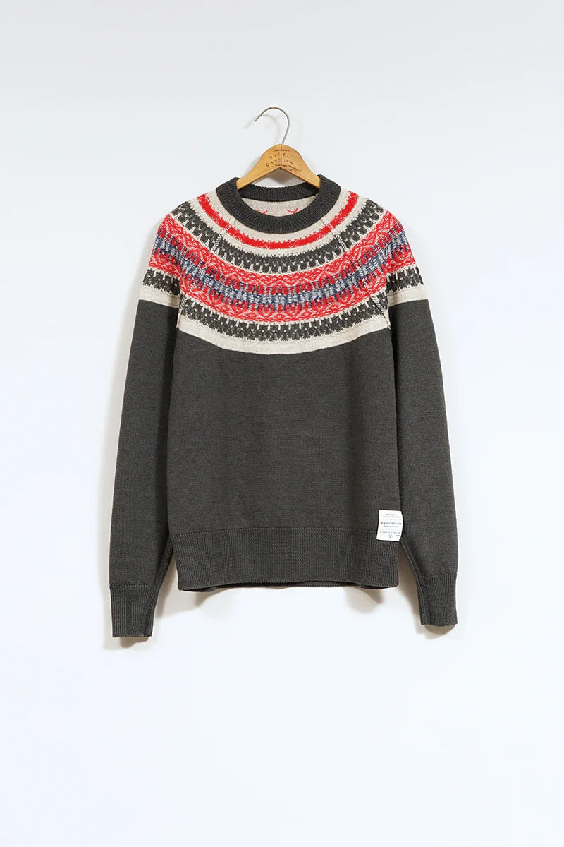 Nigel Cabourn - NORDIC SWEATER - SNOW PATTERN REVERSIBLE