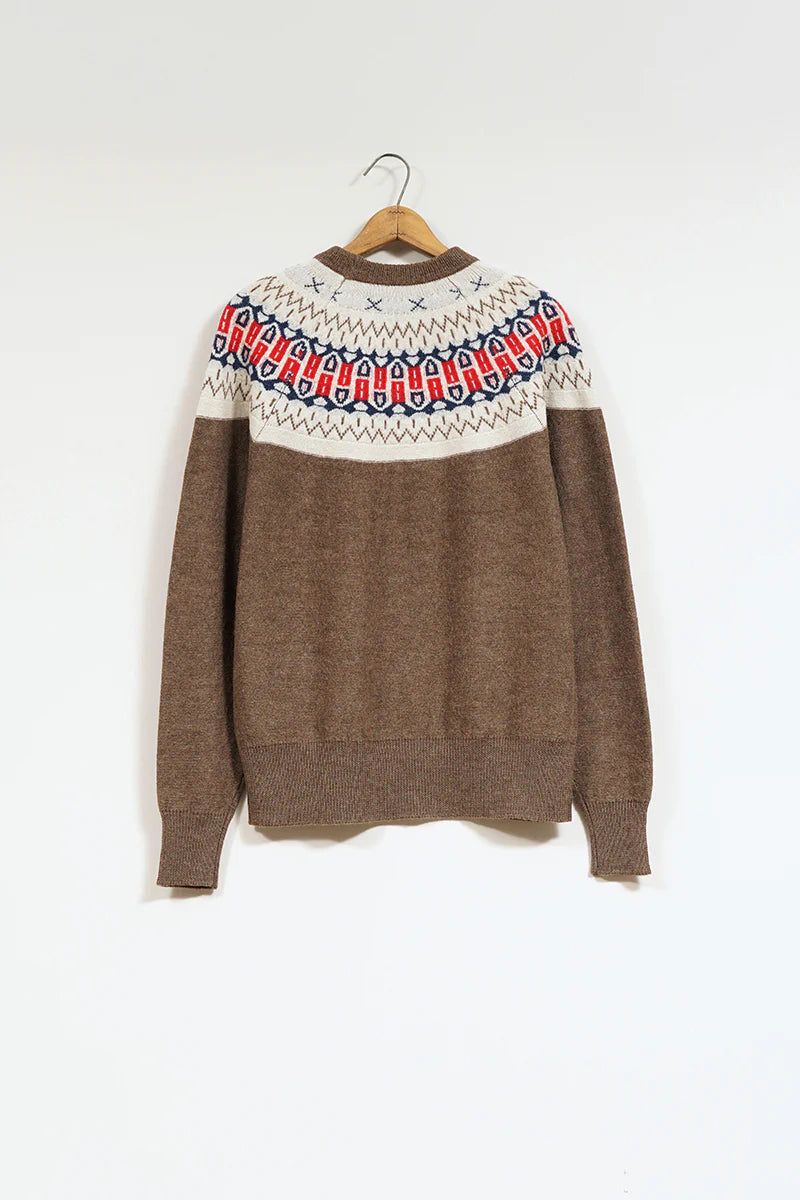 Nigel Cabourn - NORDIC SWEATER - SNOW PATTERN REVERSIBLE