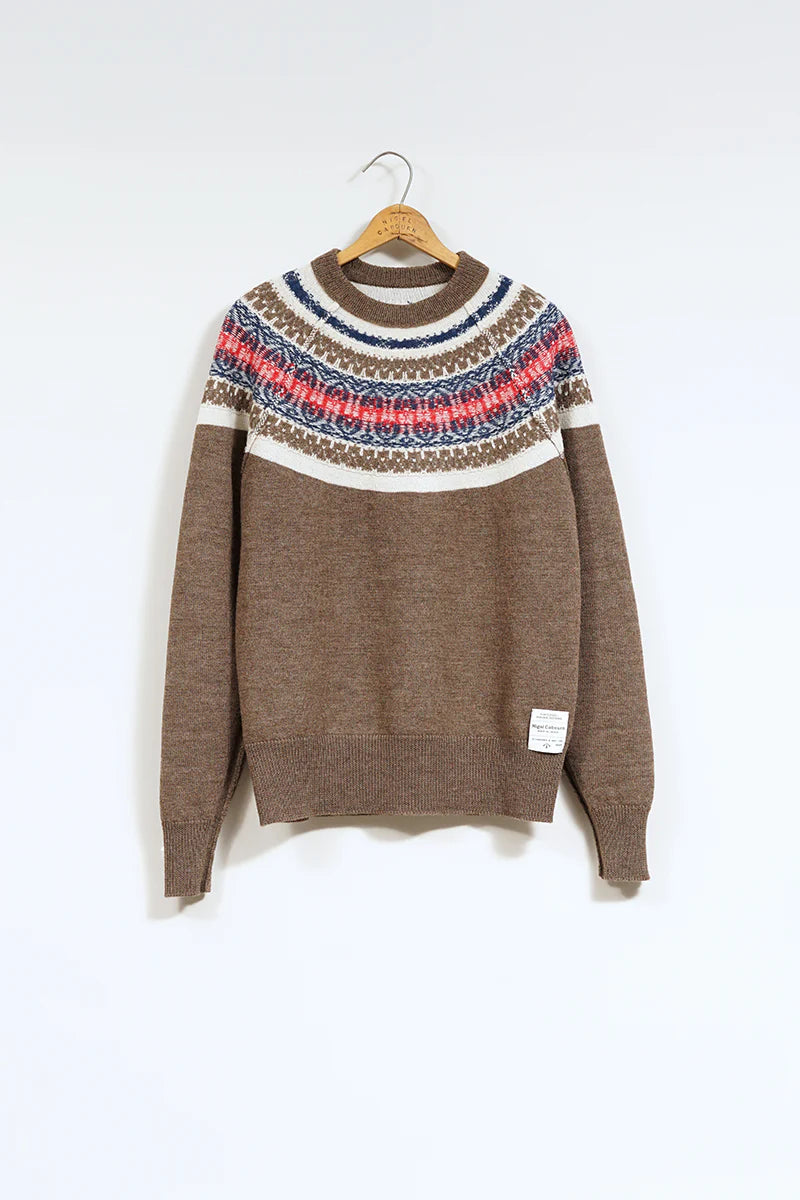 Nigel Cabourn - NORDIC SWEATER - SNOW PATTERN REVERSIBLE
