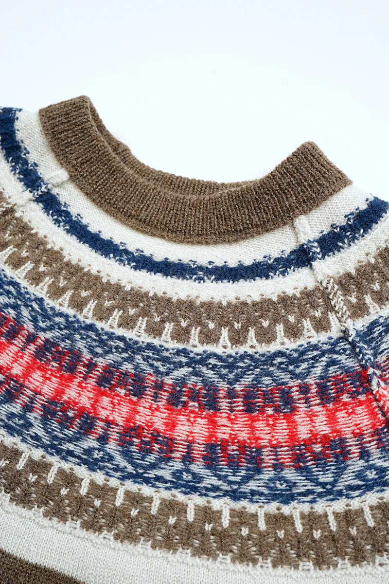 Nigel Cabourn - NORDIC SWEATER - SNOW PATTERN REVERSIBLE