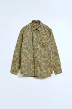 Nigel Cabourn - DECK SHIRT - DUCK HUNTER CAMO REVERSIBLE