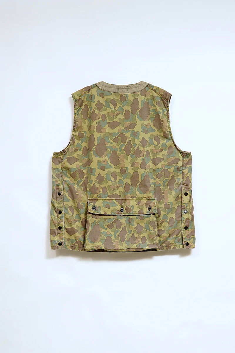 Nigel Cabourn - PULLOVER FISHING VEST - DUCK HUNTER CAMO