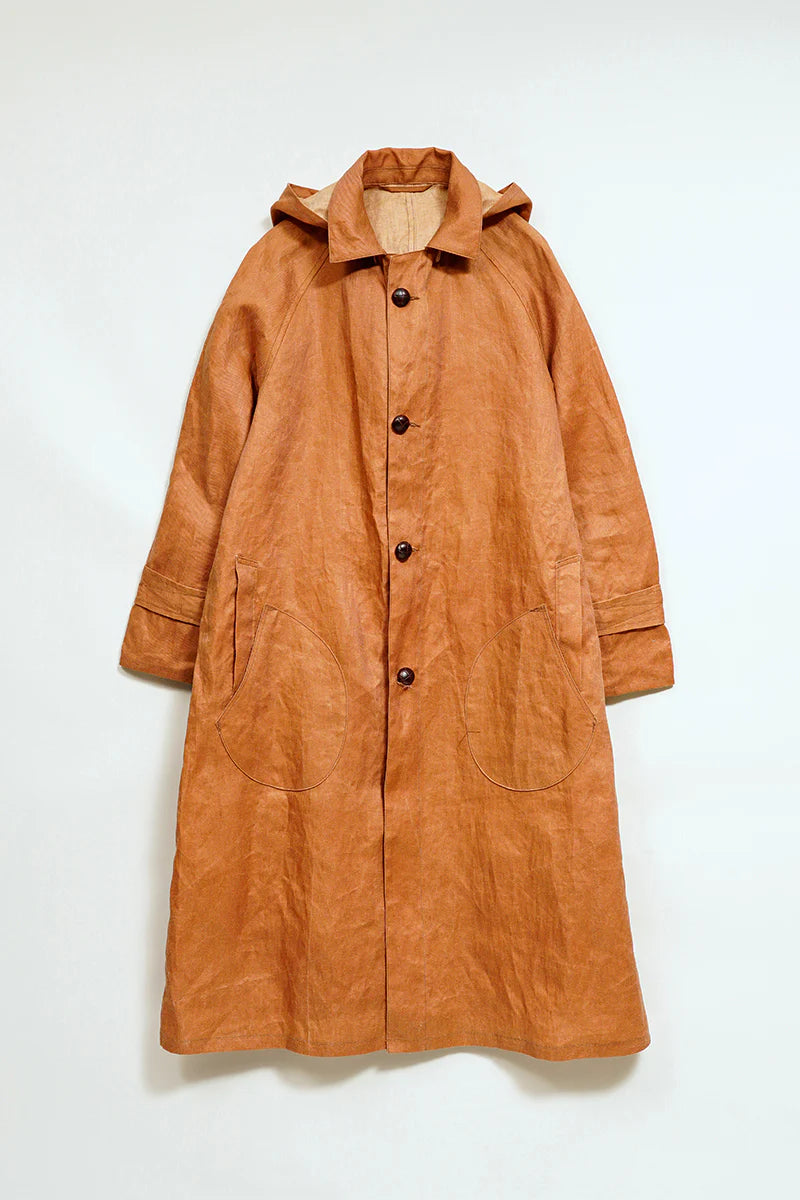 Nigel Cabourn - FISHERMAN COAT KAKISHIBU LINEN