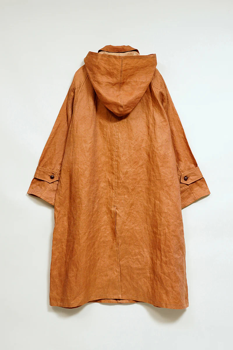 Nigel Cabourn - FISHERMAN COAT KAKISHIBU LINEN