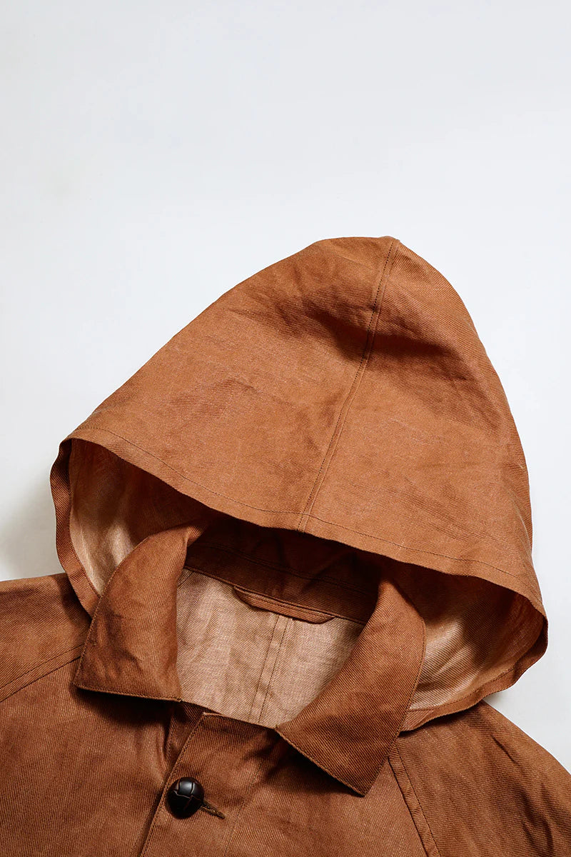 Nigel Cabourn - FISHERMAN COAT KAKISHIBU LINEN