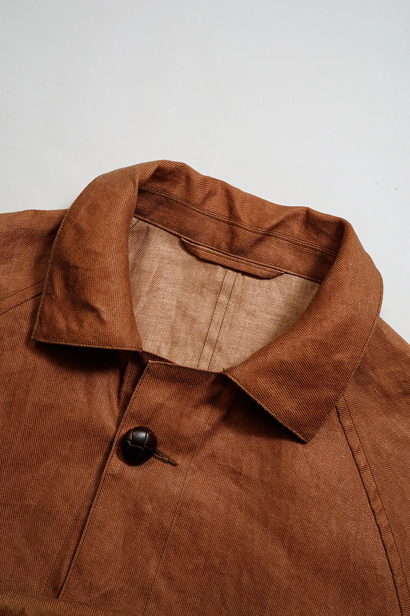 Nigel Cabourn - FISHERMAN COAT KAKISHIBU LINEN