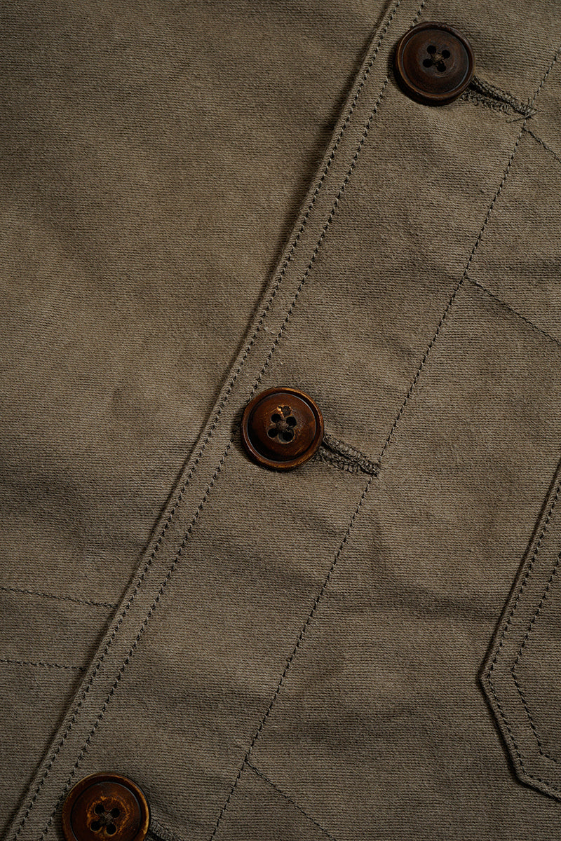 Nigel Cabourn - FISHERMAN JACKET - KURE KAKISHIBU