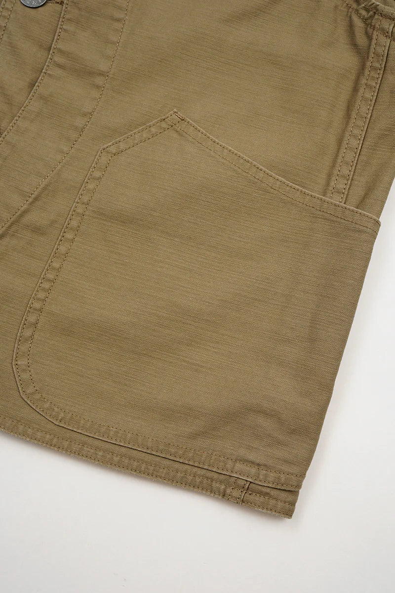 Nigel Cabourn - V01 WORK SUIT VEST - SLUB SATEEN