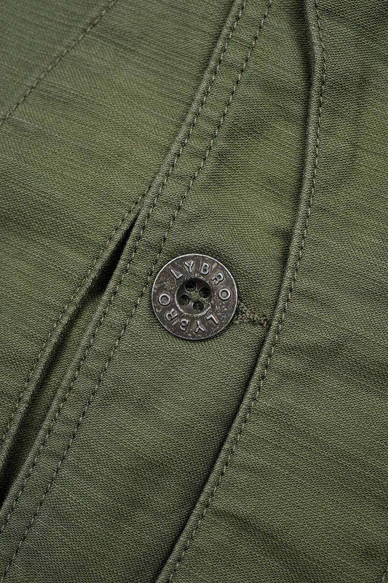 Nigel Cabourn - V01 WORK SUIT VEST - SLUB SATEEN